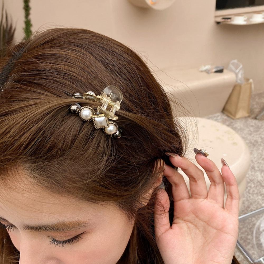 IVORY Kẹp Tóc Hình Oval / Vuông Phong Cách Hàn Quốc Ngọt Ngào Thanh Lịch Dành Cho