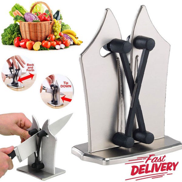 Dụng Cụ Mài Dao Cầm Tay, Chất Liệu Thép Không Gỉ, Mài Dao Nhanh Bén Siêu Tiện Lợi