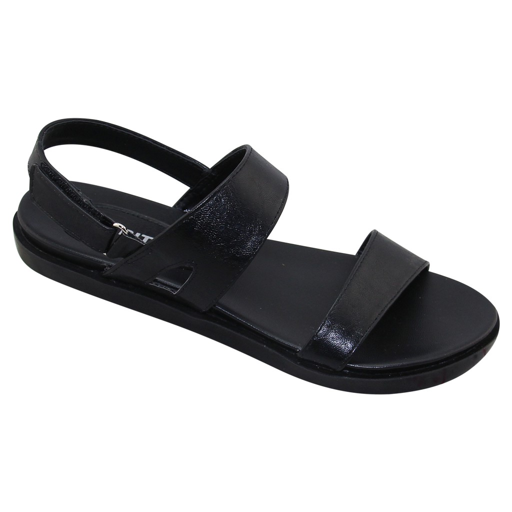 GIÀY SANDAL QUAI HẬU ĐẾ BẰNG NỮ BITA'S - SYN.218 (ĐEN) - BITAS