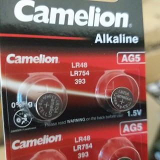 Pin AG5/ LR48 /LR754/ 393 dùng cho máy trợ thính máy tính Casio 10 viên/ vỉ