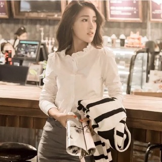 Sơ mi trắng cổ tàu bèo