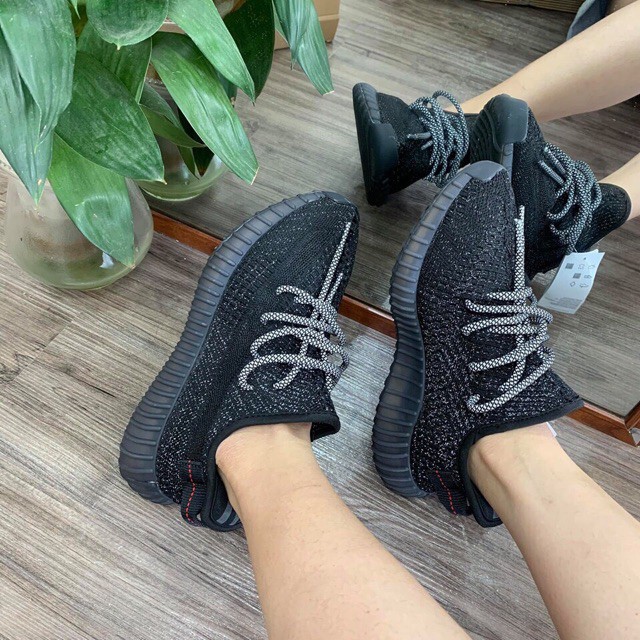 🎁FULL BOX🎁 Giày Sneaker Nam, Nữ Yz350 Đen Full Phản Quang | BigBuy360 - bigbuy360.vn