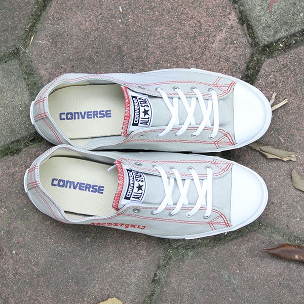 Giày Converse Slim thấp cổ vải xám CTVX04
