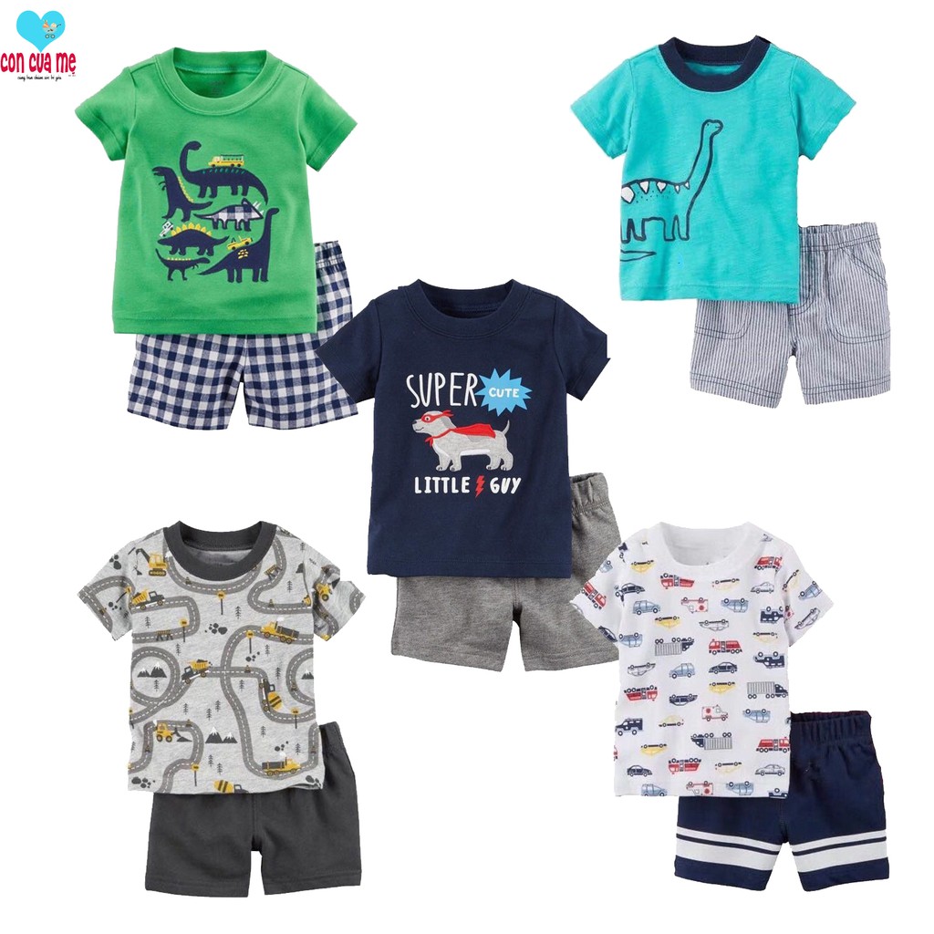 Bộ quần áo Carter bé trai xuất xịn sz 6-24 tháng