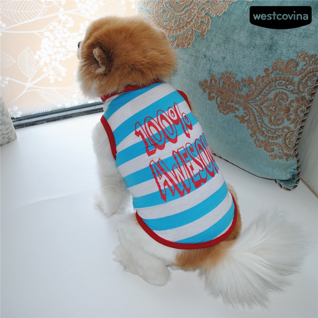 [Mới]♞Áo Kẻ Sọc Dễ Thương Cho Thú Cưng