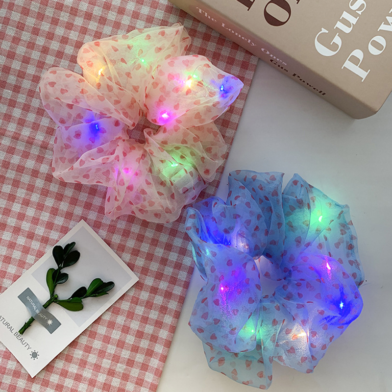 Dây Cột Tóc Có Đèn Led Phát Sáng Phong Cách Hàn Quốc 2020