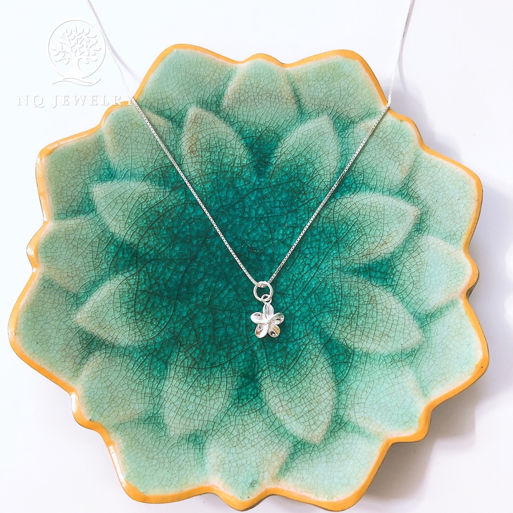 Dây chuyền bạc mặt hoa 5 cánh - NQ Jewelry