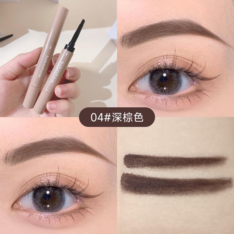 Bút Kẻ Lông Mày 4 Màu Sắc Tùy Chọn Chống Thấm Nước Lâu Trôi Trang Điểm Tự Nhiên