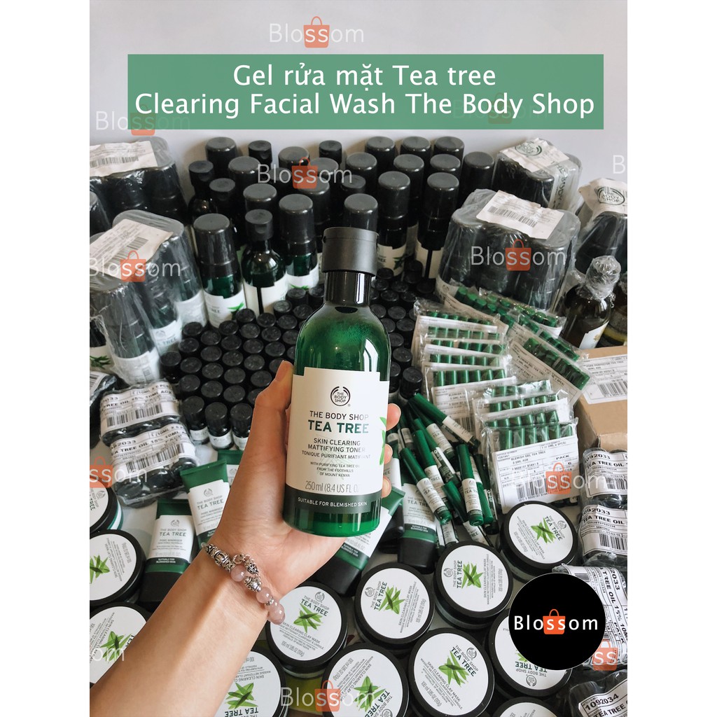 60ml/250ml Gel rửa mặt Tea tree clearing facial wash the body shop | BigBuy360 - bigbuy360.vn