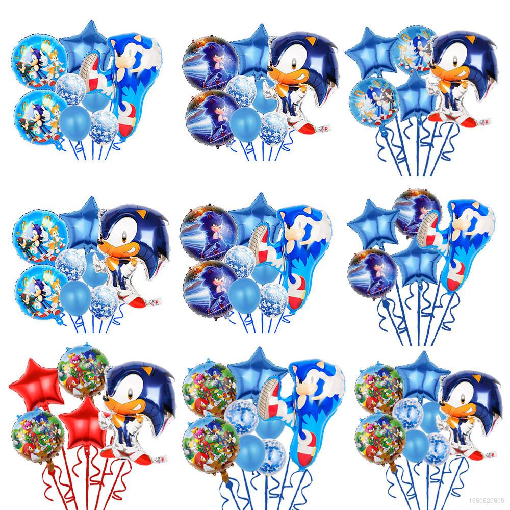 Set Bong Bóng Hình Nhím Sonic NS3 Trang Trí Tiệc Cho Bé