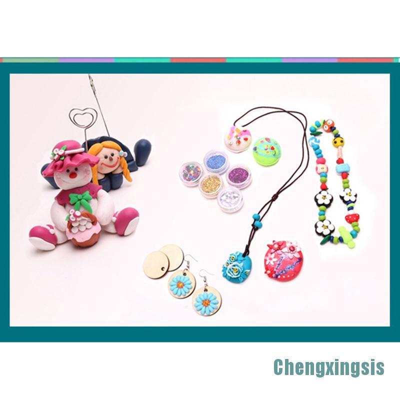 [Chengxingsis]New 24/32/42 Colors of Oven-Bake Clay Blocks Polymer Clay Starter Kit With Tools