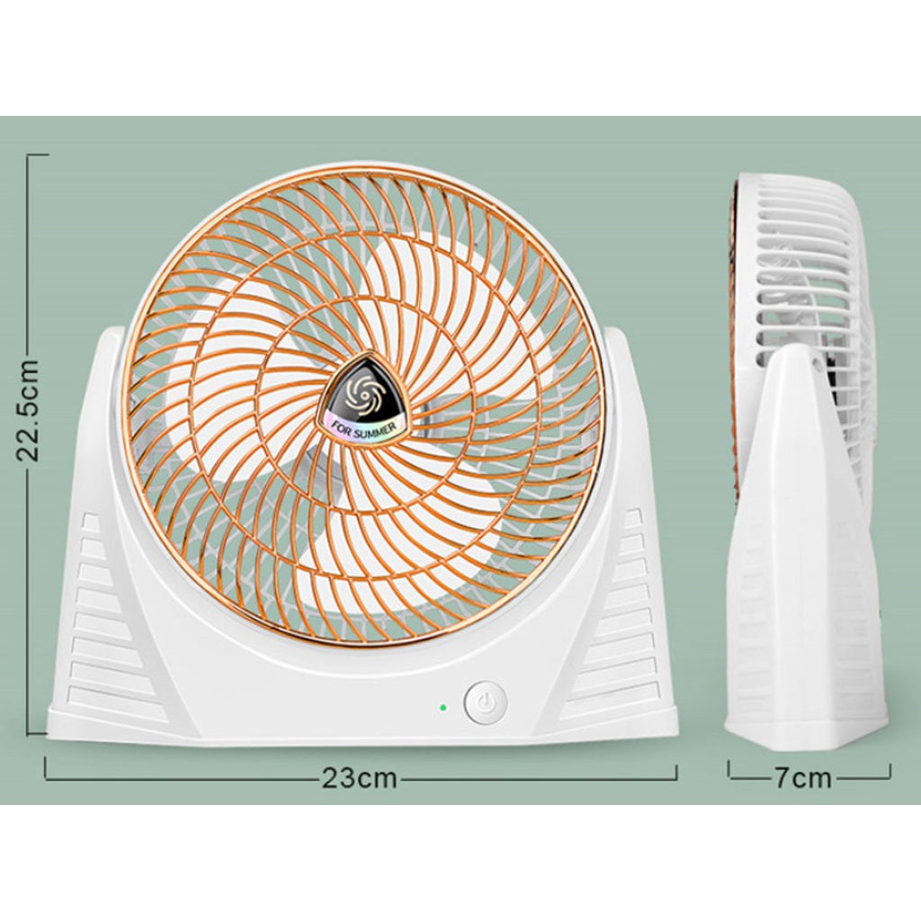 (Dùng 5h-6h) Quạt Sạc Tích Điện Để Bàn Super 3 Chế Độ Mát, Để Bàn Làm Việc, Văn Phòng.... (Mẫu mới năm 2021))