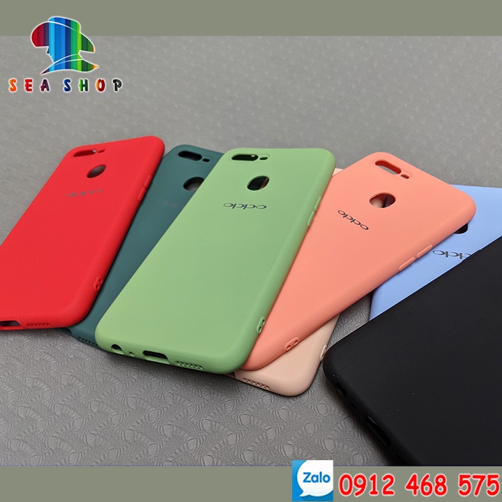 Ốp lưng chống bẩn Full Viền OPPO F9 - nhựa dẻo - Bên trong có lớp nhung bảo vệ - Kính cường lực full màn 9D