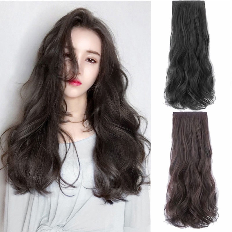 Tóc Giả Xoăn Tự Nhiên Bằng Sợi Tổng Hợp Dành Cho Nữ