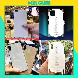 Miếng Dán PPF Tự Phục Hồi Trầy Xước Full Viền Dành Cho Iphone Mặt Sau  - Loại Tốt