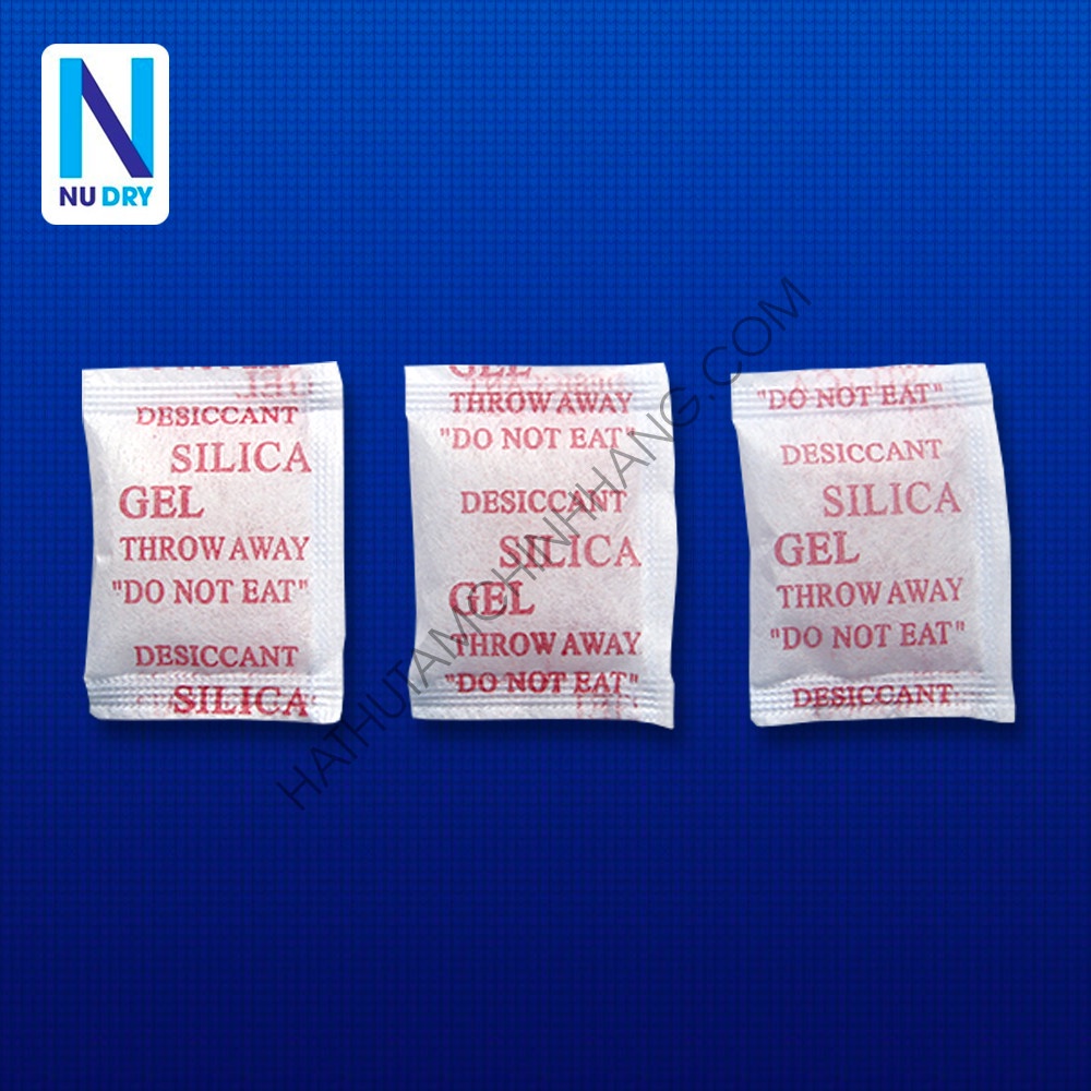 Combo 1000 Gram Gói hút ẩm silica gel 3 Gram hút ẩm cho Thưc phẩm Quần áo Giày dép Máy ảnh Phòng Ngủ hoa khô NU DRY