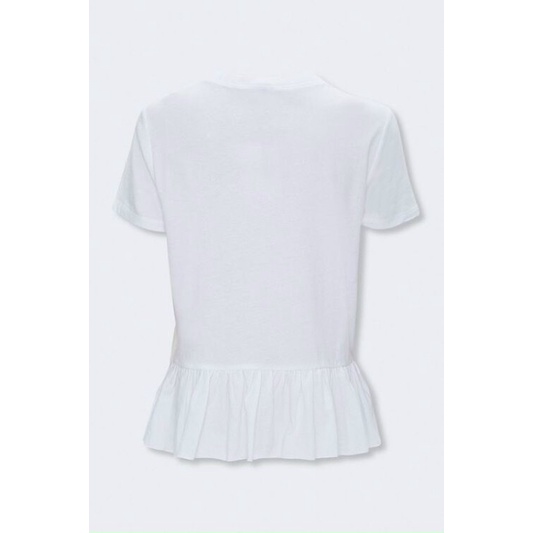 ÁO TRẮNG THUN F21 PHỐI BÈO