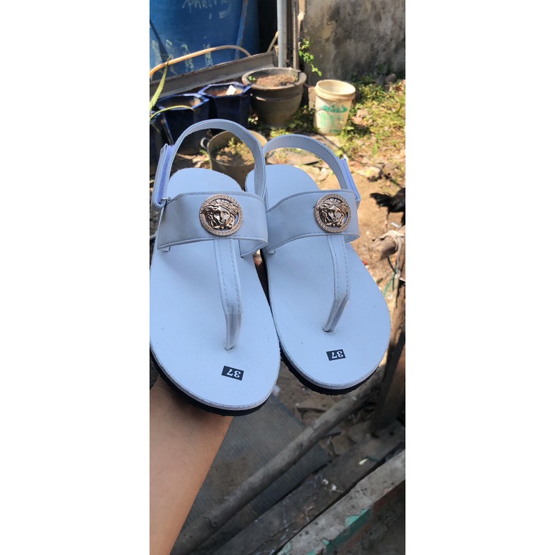 Sandal đồng nai dép quai hậu nữ ( đế trắng quai hậu trắng ) size từ 35 nữ đến 40 nữ