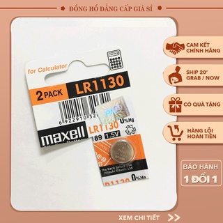 Vỉ 1 pin lr1130 189 ag10 maxell alkaline 1.5v