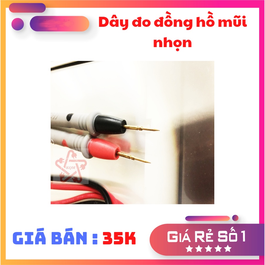 Bộ 2 dây đo đồng hồ , bộ test led, các thiết bị đo đạc - mũi siêu nhọn