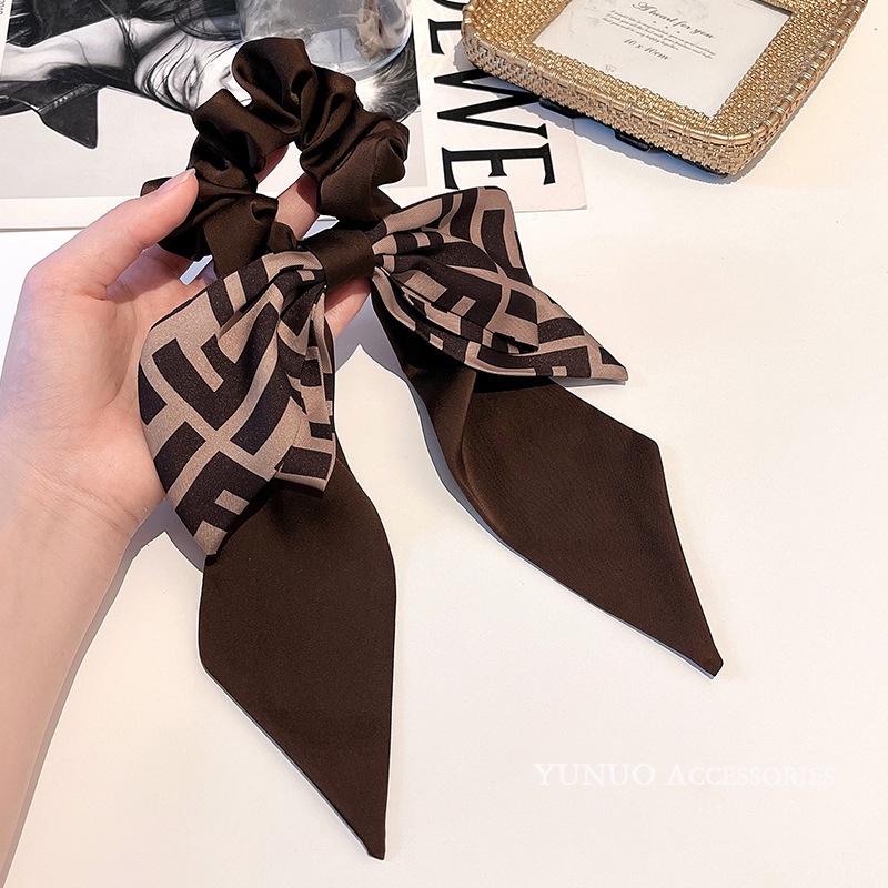 Dây buộc tóc thắt nơ phong cách xinh xắn thời trang cho nữ