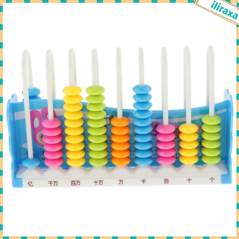 Bàn tính học toán 90 hạt nhiều màu sắc kiểu thỏ hoạt hình dành cho trẻ em