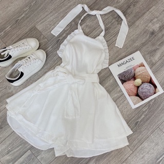 JUMPSUIT CỔ YẾM HỞ LƯNG (KÈM HÌNH THẬT)