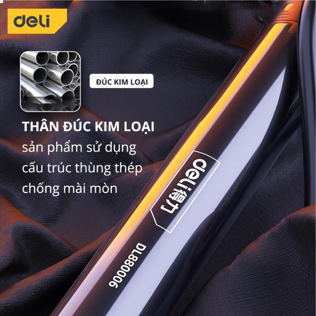 [LIFEDL157] Bơm Xe Đạp Cầm Tay Deli Cao Cấp - Siêu Nhẹ, Nhỏ Gọn, Tiện Lợi, Dễ Dàng Di Chuyển - Áp Suất Cao - DL880006 .