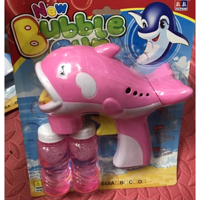 Súng Bắn Bong Bóng hình Cá heo cho Bé-Trò chơi giải trí cực kỳ đáng yêu