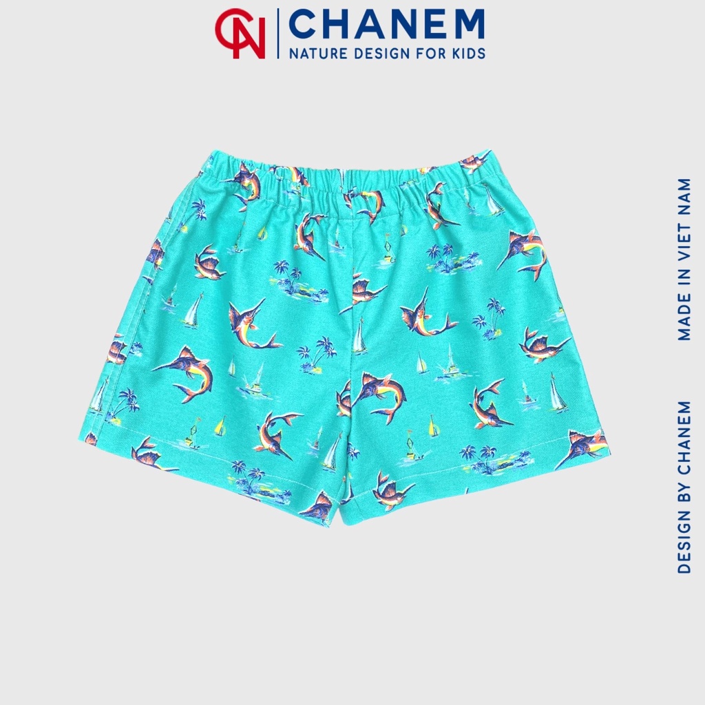 Quần short đùi bé gái/bé trai chất thô cotton mềm thoáng mát KENNY - CHANEM - Fashion Design For Kids
