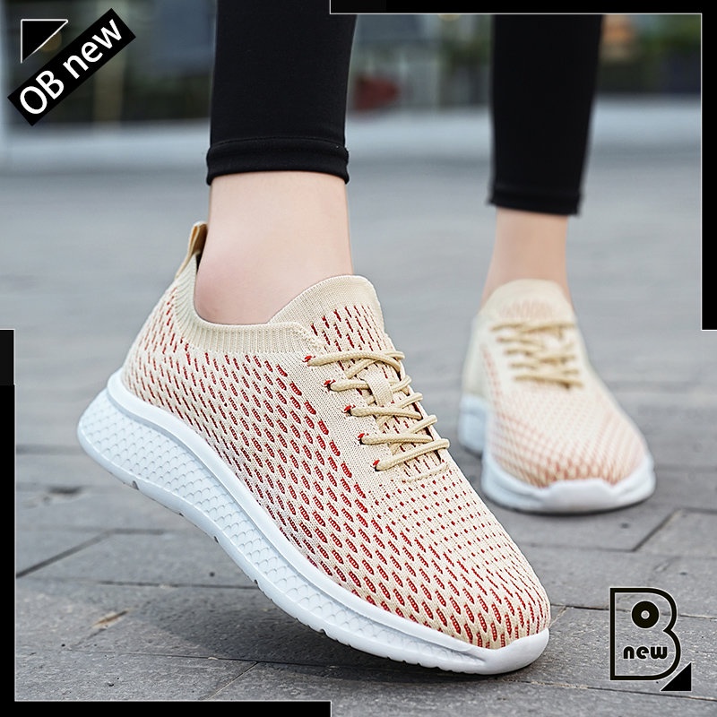 Giày Thể Thao Phối Lưới Thoáng Khí Chống Trượt Trọng Lượng Nhẹ Size 35-42 Thời Trang Cho Nữ