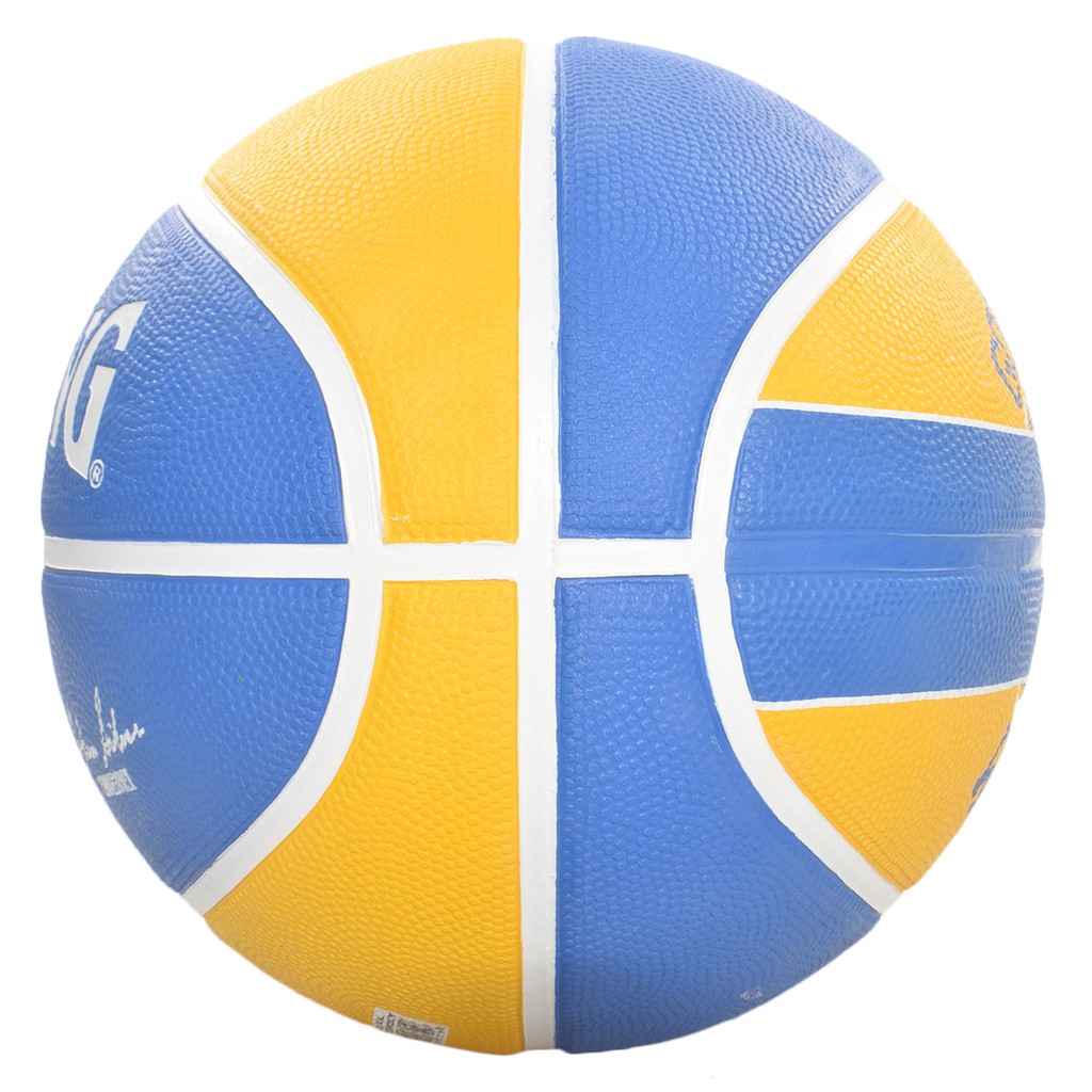 Bóng rổ Spalding NBA Team Golden State Warriors (2017) Outdoor Size 7 + Tặng bộ kim bơm bóng và lưới đựng bóng
