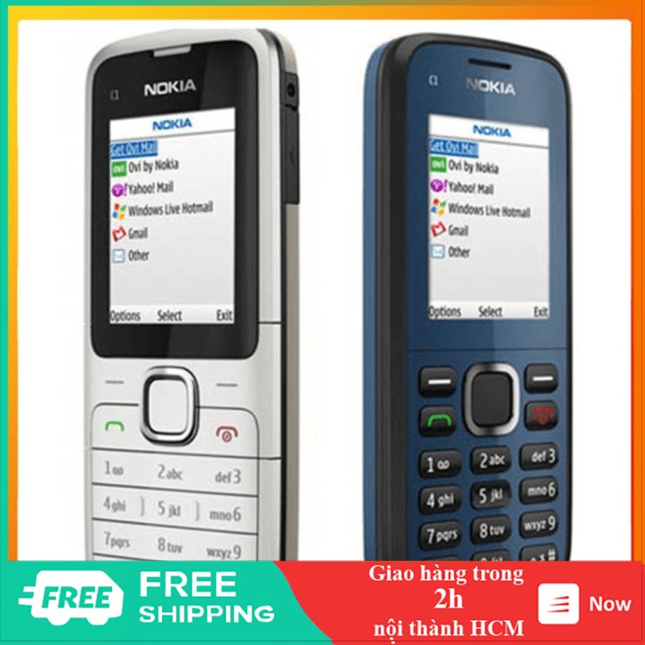 Điện thoại 🤗 Freeship 🤗 Nokia C2-00 2 sim 2 sóng loa to rõ thiết kế bo góc độc đáo - DT0038