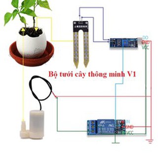 Bộ Máy Bơm Tưới Cây Thông Minh Mini