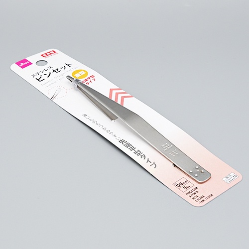 Daiso Nhíp thẳng tay cầm phẳng 126mm