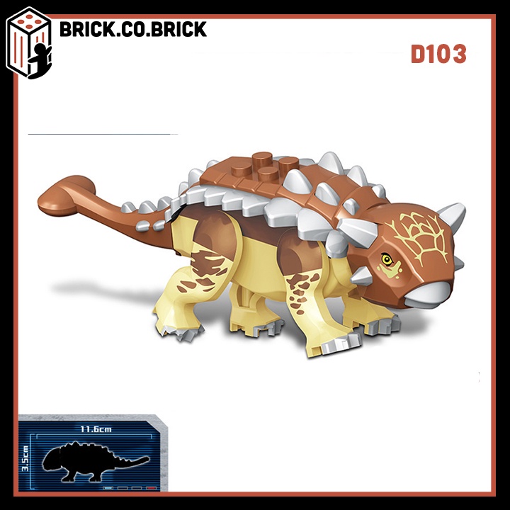 Lắp ráp Khủng Long Mô hình Dinosaur Đồ chơi Tiền sử Jurassic World Dominion Lãnh Địa mới D102 D110