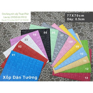 Xốp Dán Tường 3D trang trí [ Giả Gạch ]