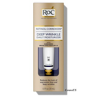 Kem dưỡng ẩm xóa nhăn da Roc Retinol Correxion Deep Wrinkle Daily Moisturizer spf30