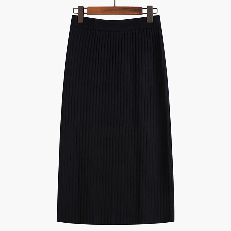 Chân Váy Dệt Kim Lưng Cao Dáng Rộng Thời Trang Hàn Quốc Cho Nữ