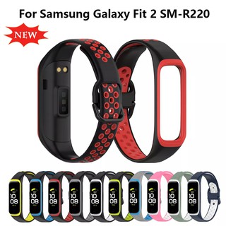 Dây silicon đeo đồng hồ nhiều màu kiểu dáng thể thao thay thế cho Samsung Galaxy Fit2 SM-R22