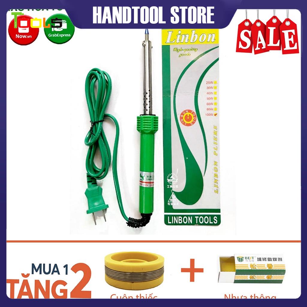 Mỏ hàn chì - Mỏ hàn thiếc 60W Linbon - Tặng 1 cuộn thiếc và 1 hộp nhựa thông