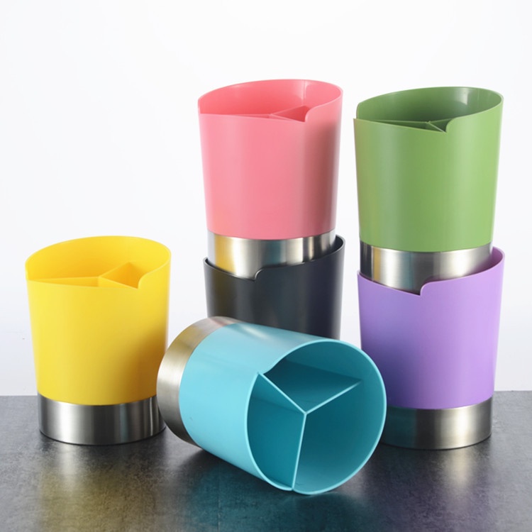Dụng cụ khay hộp cốc đựng cắm ống hút, thìa tròn 3 ngăn/Dụng cụ quầy bar
