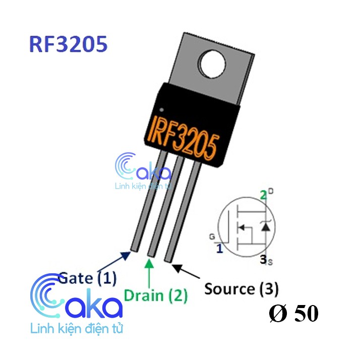 
                        IRF3205 TO220 MOSFET N-CH 110A 55V
                    