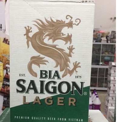 Thùng 24 Lon Bia Sài Gòn Lager 330ml