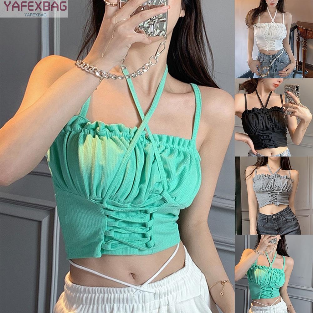 Women Top Solid Spandex Tank Top 95%Cotton A Shirt A-Line Sleeveless Bandage