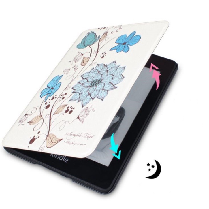 Bao Da Kindle Paperwhite 4 Hít Nam Châm Hoạ Tiết Phong Cách Mùa Thu Giả Da Trơn Mịn - Phụ Kiện Đẹp Xaha