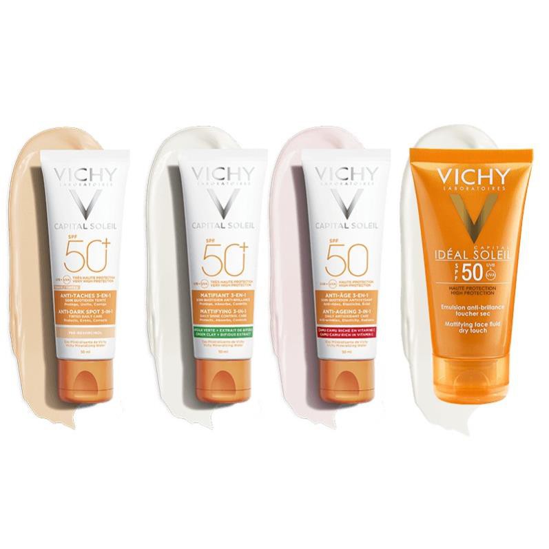 Kem Chống Nắng Vichy  Chống Lão Hoá - Dành cho da nhạy cảm Ideal Soleil Anti Age SPF50+ - 50ml