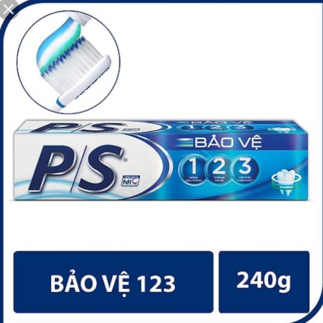 Kem đánh răng P/S bảo vệ 123 tuýp 240g