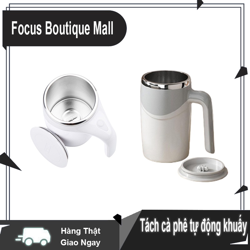 Tự động khuấy cốc cà phê cốc xoay từ tính / thép không gỉ 304 / cốc giữ nhiệt thông minh 380ml