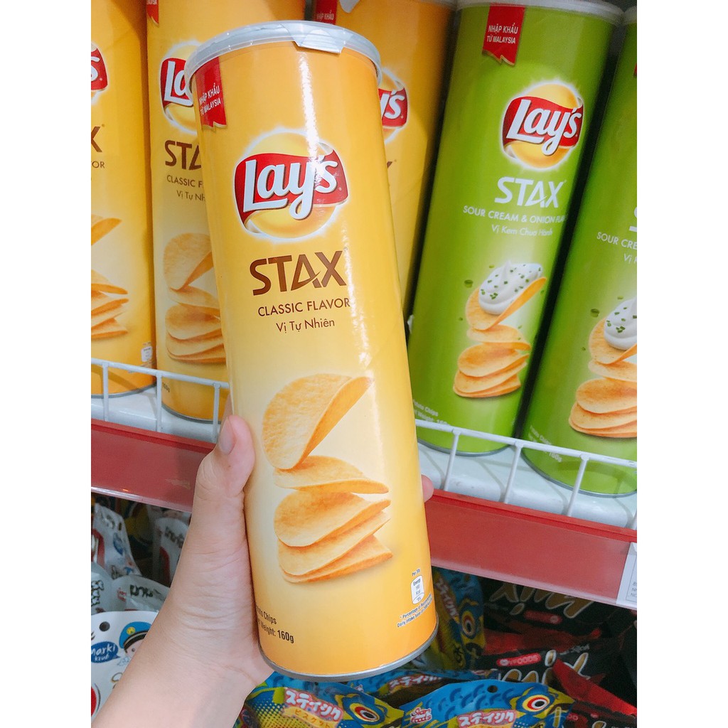 SNACK KHOAI TÂY ỐNG LAY'S STAX 160G